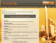 Tablet Screenshot of librairie-cybele.com